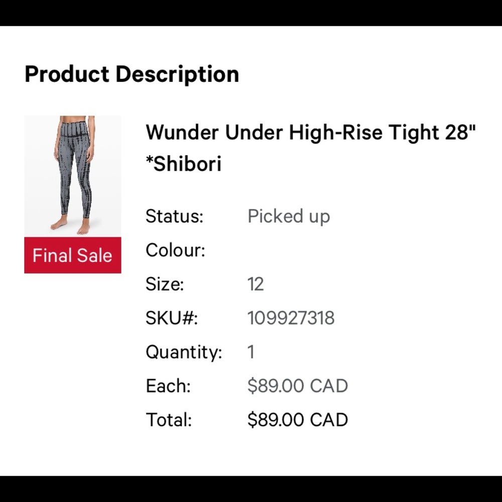 Shibori Wunder Under High Rise Tights 28”